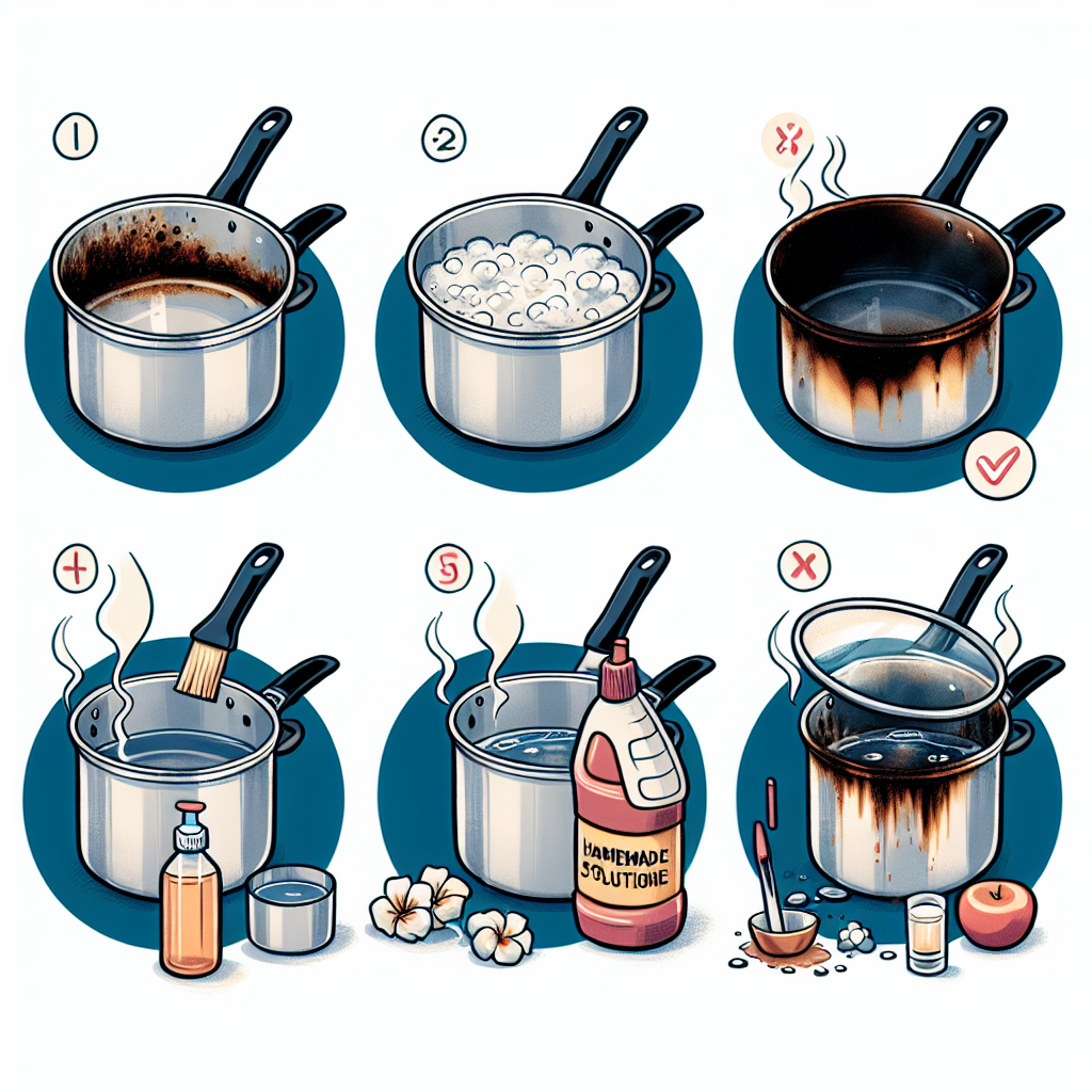 Использование Уксуса и Пищевой Соды для Очистки Пригоревшей Кастрюли