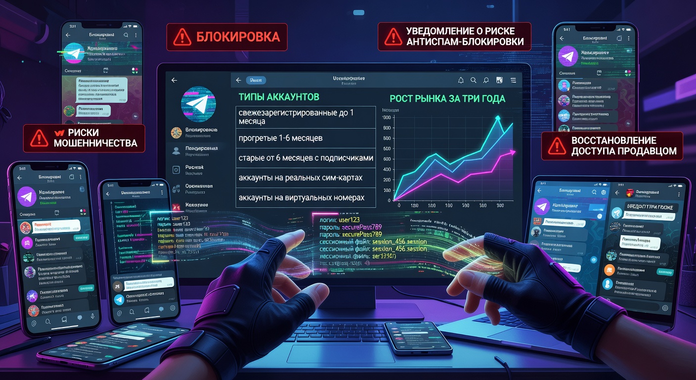 Как безопасно купить аккаунты в Telegram и не потерять доступ к сообществу